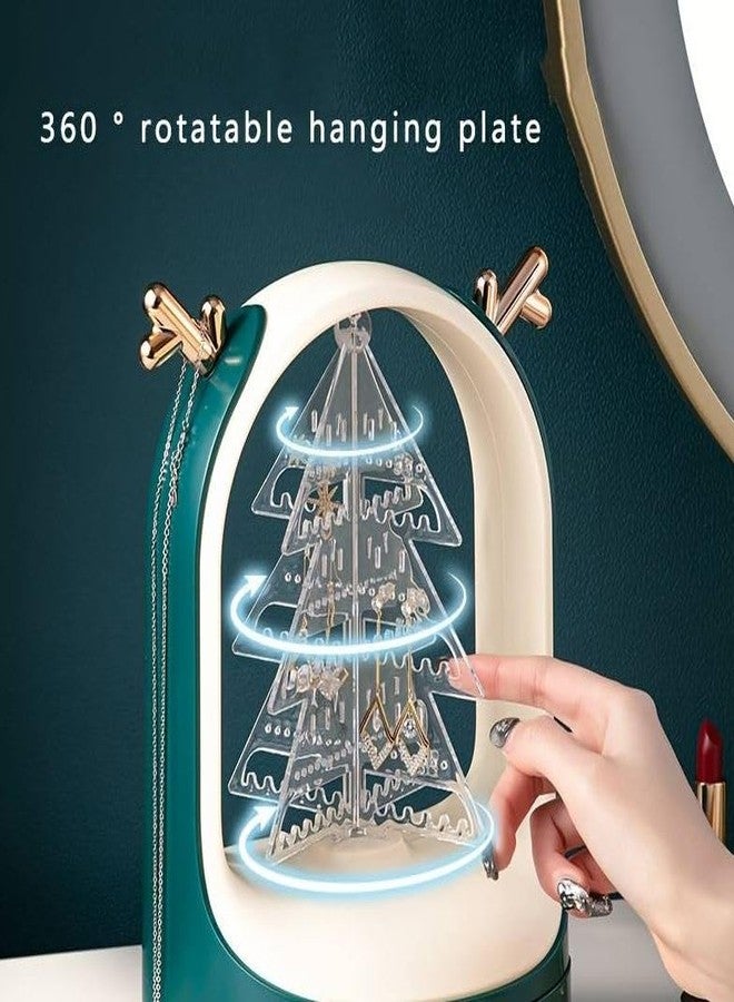 Dratal Christmas Tree Antlers Rotatable Jewellery Accessories Organizer Earring Necklace Bracelet Organizer Display Stand Jewellery Storage Drawer - Image 5