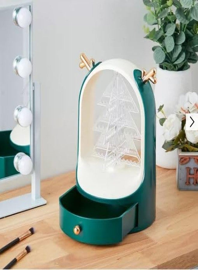 Dratal Christmas Tree Antlers Rotatable Jewellery Accessories Organizer Earring Necklace Bracelet Organizer Display Stand Jewellery Storage Drawer - Image 1