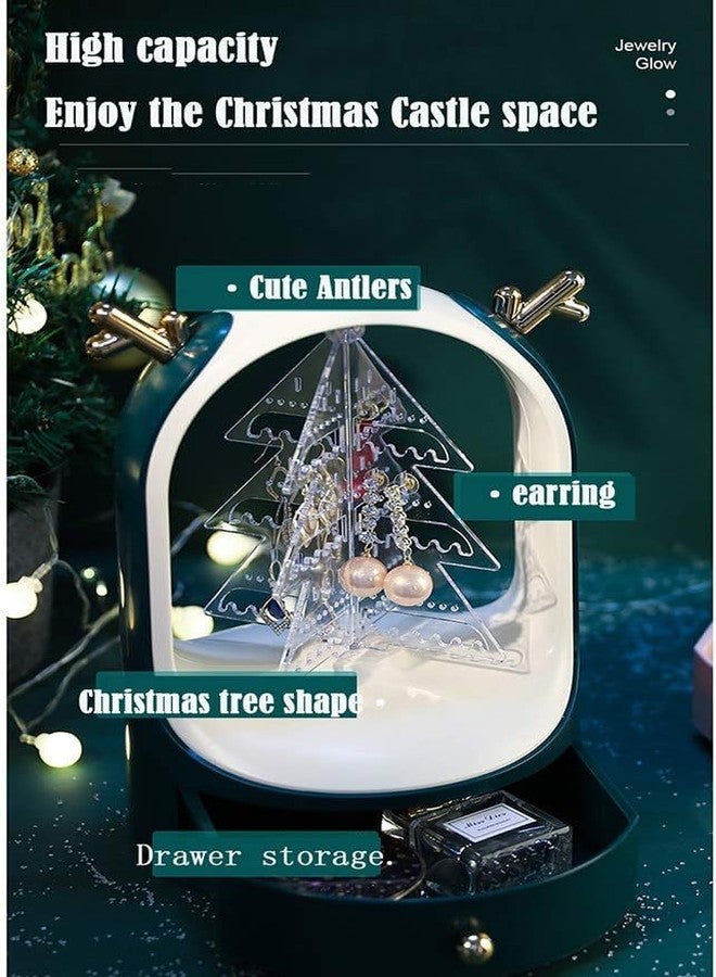 Dratal Christmas Tree Antlers Rotatable Jewellery Accessories Organizer Earring Necklace Bracelet Organizer Display Stand Jewellery Storage Drawer - Image 3