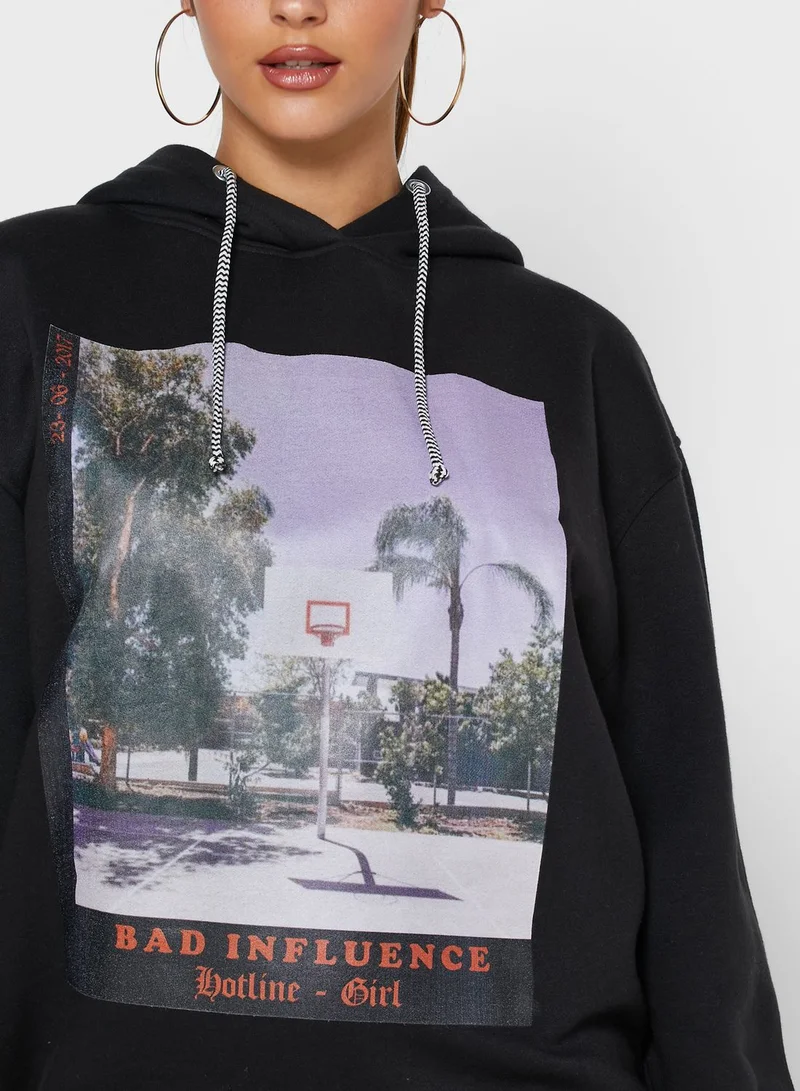 Missguided Graphic Hoodie