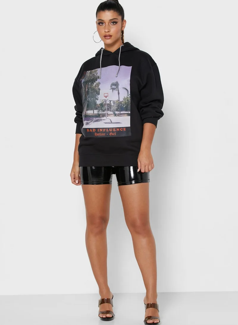 Missguided Graphic Hoodie