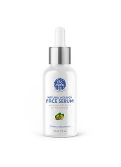 . Natural Vita Rich Face Serum For Deep Hydration,Pigmentation, Fine Lines & Wrinkles With Hyaluronic Acid,Vitamin B3, B5, E (30 Ml)