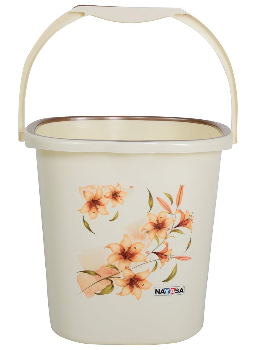 NAYASA Nayasa Plastic 6 Piece Bathroom Set (Standard, Cream) (SSB184)  - Image 2