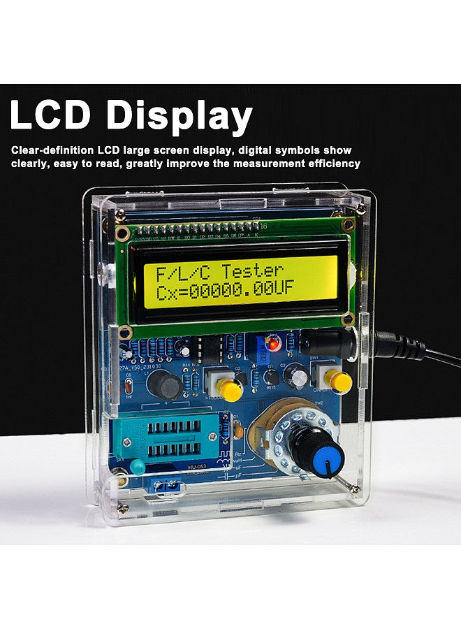 Capacitance Inductance Frequency Measurement Meter DIY Electronics Kit 51 Singlechip Tester Circuit Board Welding Practice Kit  - Image 4