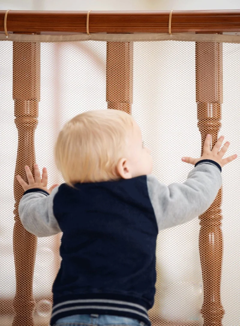 مور بيبي Purple Railing Balcony And Stair Net Child Safety Net Protective Net For Baby Children And Pets