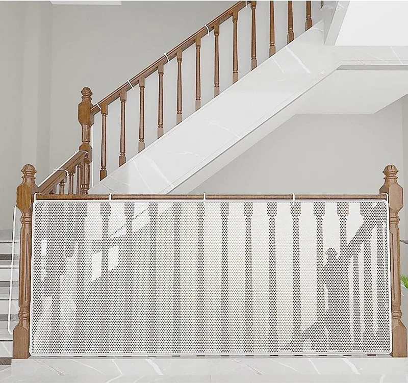 مور بيبي Purple Railing Balcony And Stair Net Child Safety Net Protective Net For Baby Children And Pets