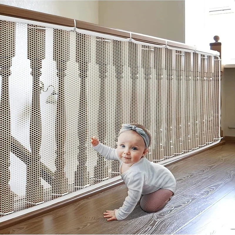 مور بيبي Purple Railing Balcony And Stair Net Child Safety Net Protective Net For Baby Children And Pets