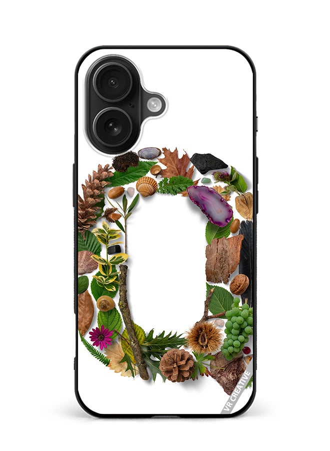 Protective Case Cover For Apple iPhone 16 Plus Alphabet Q Design Multicolour