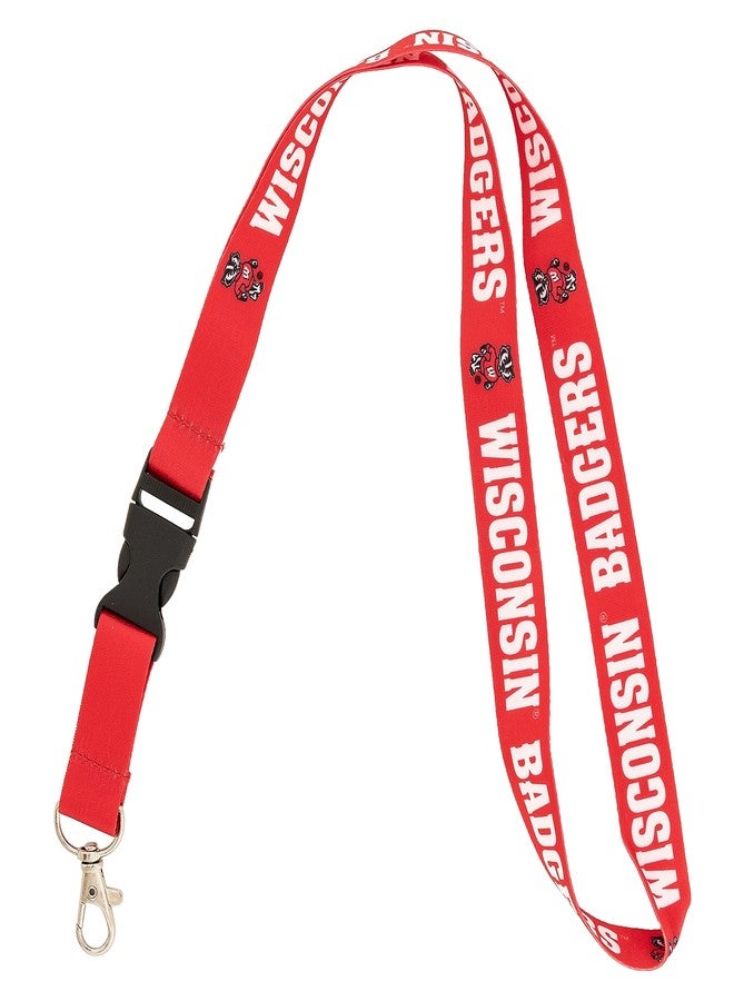 Desert Cactus University of Wisconsin Lanyard Badgers Keychain Car Keys College ID Badge Holder Detachable Breakaway Snap Buckle (Lanyard 2) - Image 1