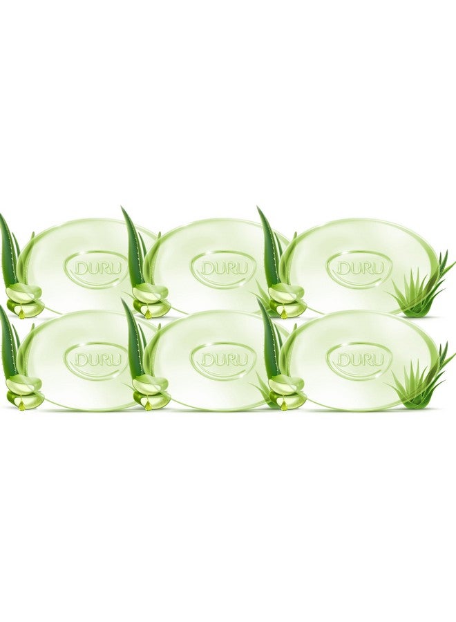 Duru Aloe Vera Glycerin Bar Soap Cleansing Bar Moisturizing Sensitive Skin Vegan Transparent Paraben Free Alcohol Free Silicone Free Phthalete Free Gluten Free Body Wash Pack Of 6 - Image 2