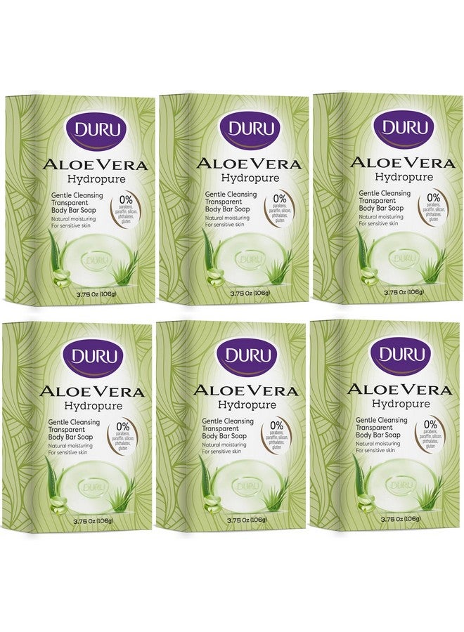 Duru Aloe Vera Glycerin Bar Soap Cleansing Bar Moisturizing Sensitive Skin Vegan Transparent Paraben Free Alcohol Free Silicone Free Phthalete Free Gluten Free Body Wash Pack Of 6 - Image 3
