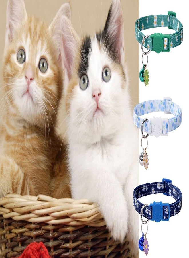 DALOO 10PC Floral Cat Collar Set with Bells - Breakaway Safety for Kittens and Small Cats (#1) - Image 5