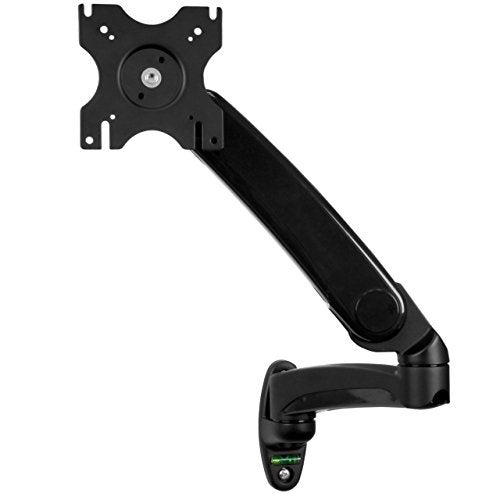 StarTech.com Wall Mount Monitor Arm - Full Motion Articulating - Adjustable - Supports Monitors 12” to 34” - VESA Monitor Wall Mount - Black (ARMPIVWALL) - Image 1