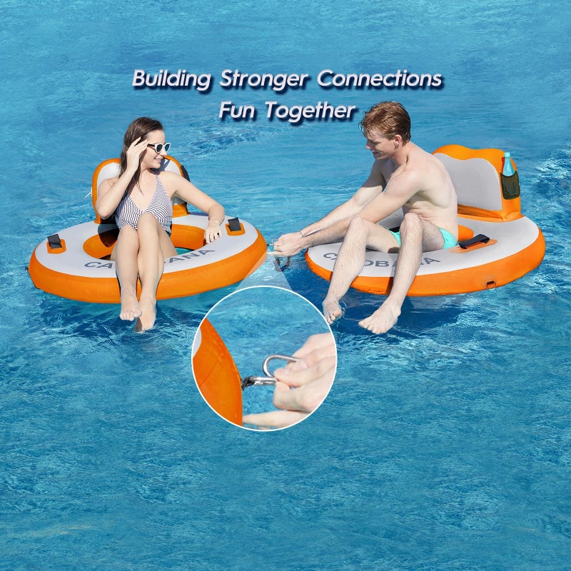 CALOBANA Upgraded Heavy Duty River Tube for 350lb Adults, Inflatable Lake Floats, Thick Tubes for Outdoor Floating Rafting on Lakes - Image 5