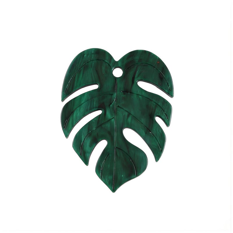 Upgraded Glossy Leaf Pendants Pre Polished No Snag For Beginner DIY Jewelry Making - Image 1