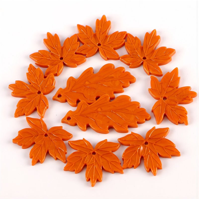 Upgraded Glossy Leaf Pendants Pre Polished No Snag For Beginner DIY Jewelry Making - Image 3