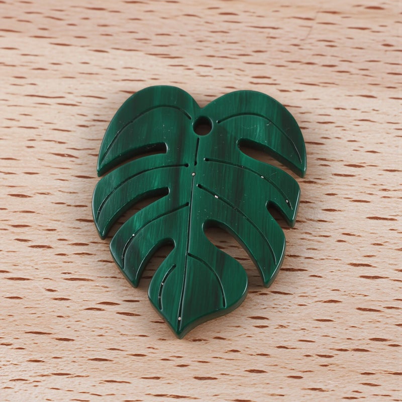 Upgraded Glossy Leaf Pendants Pre Polished No Snag For Beginner DIY Jewelry Making - Image 2