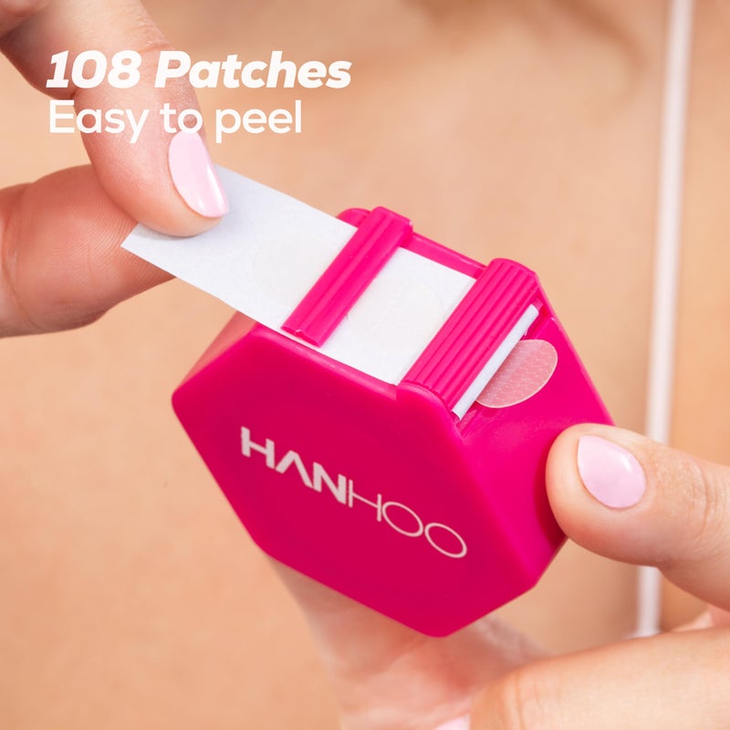 Hanhoo On the Go Blemish Patch, 108 Count, Pimple Patch Dispenser, Shrinks Pimples, Protects from Finger-picking and Dirt, Absorbs Fluid, Acne Spot Patches, Invisible Pimple Patches, Korean Skincare - Image 4