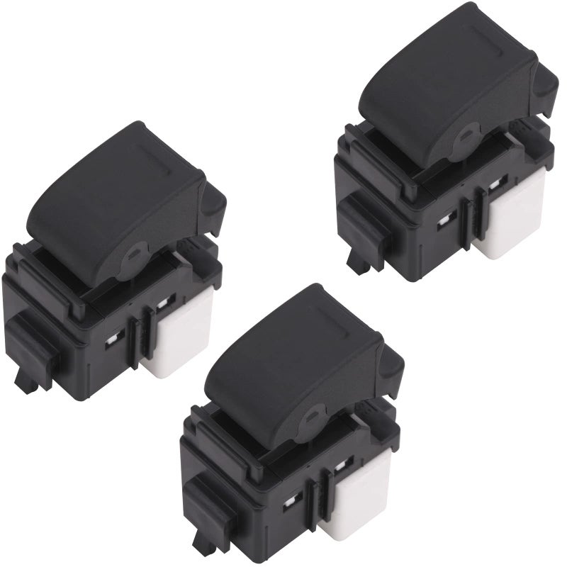Obaee 3pcs Passenger Side Power Window Switch Control Button Compatible with Toyota Camry Prius FJ Cruiser 19972011 Scion xA 20042006 Replacement OE 8481012080 8481008010 5 Pins