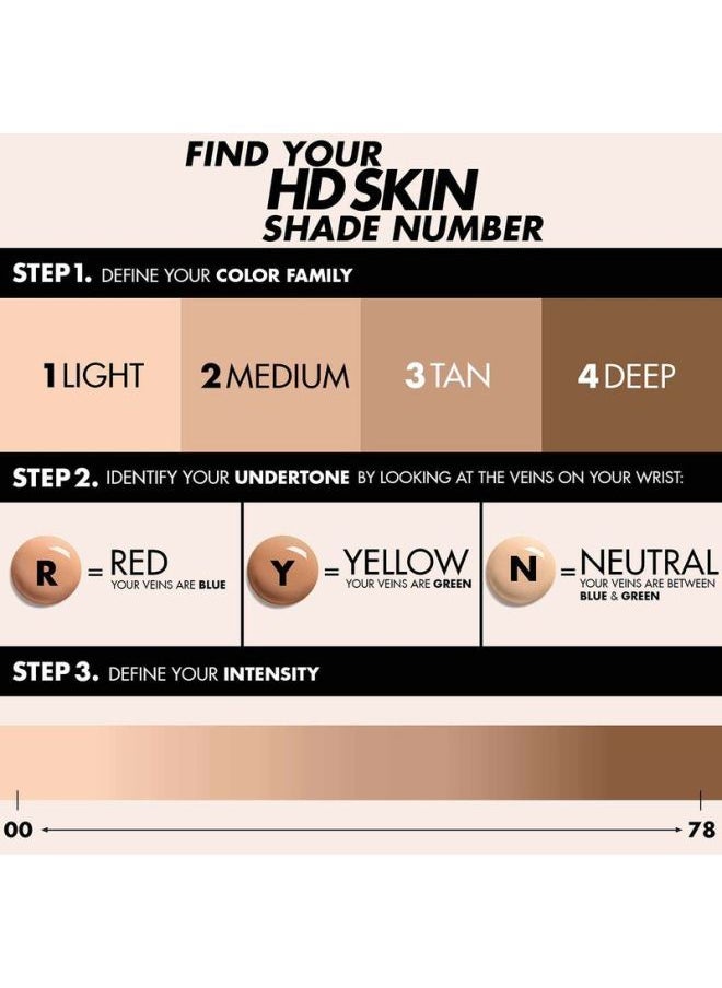 MAKE UP FOR EVER HD Skin Foundation - 2Y30 Natural - Beige - 30 ml  - Image 4