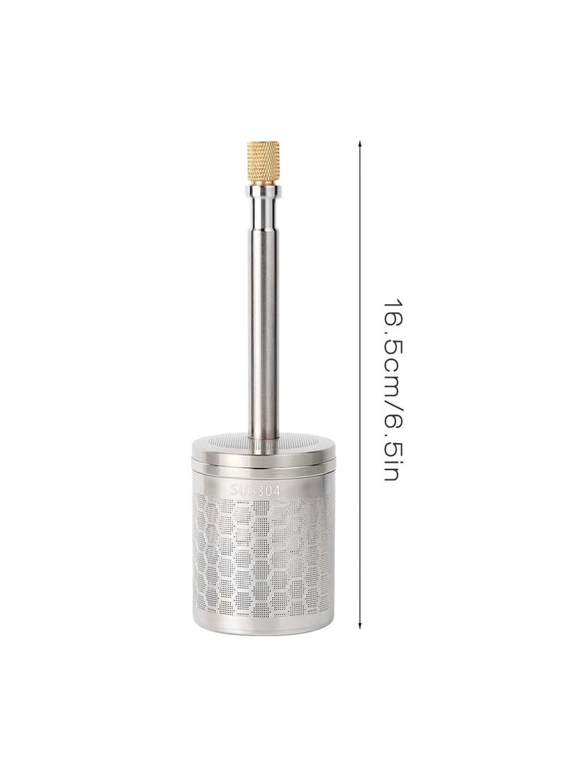 SOLARAE Stainless Steel Coffee Filter and Tea Press Maker, Manual Pressing French Coffee Filter, Reusable Black Coffee Press for Travel, Camping Work & School - Image 5