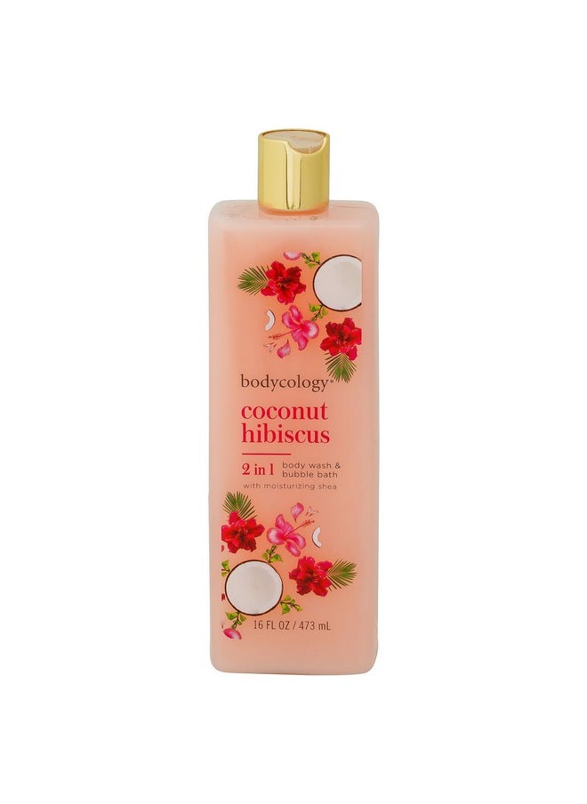 Bodycology - Coconut Hibiscus Moisturizing Body Wash For Women, 16 Ounce - Image 1