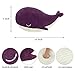 MUPI Whale Stuffed Animals Plush Pillow 4 Size Cute Soft Cotton Plushies Pillows Kawaii Blue Whale Toy Gifts for Kids Boys Girls Adults Purple 10 Inch - Image 4