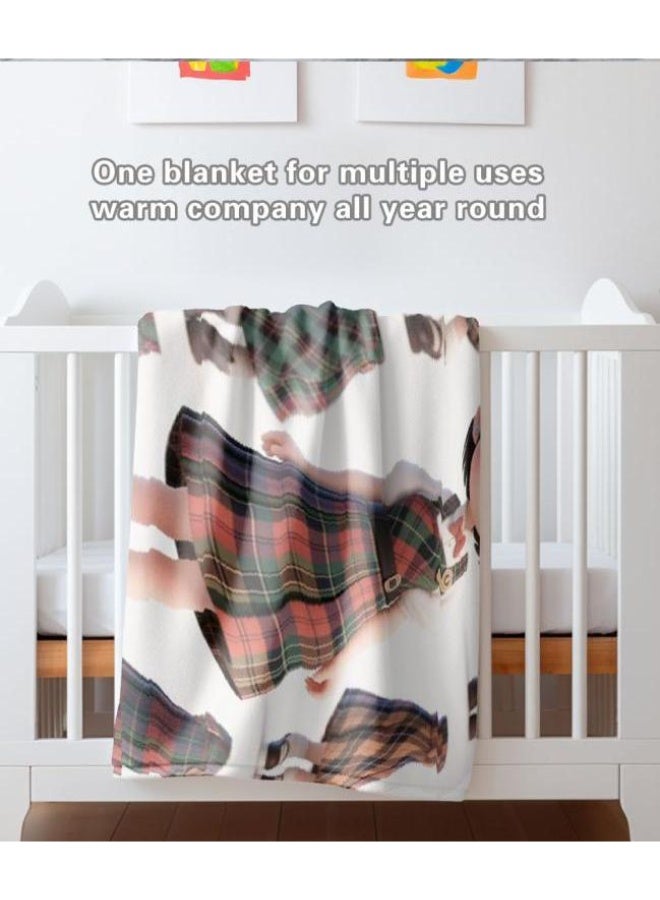 عام بطانية رقيقة من الفانيلا الكرتونية للأطفال والرضع (دافئة ومريحة، ومناسبة للنوم والألعاب) 70 سم * 100 سم - Image 1