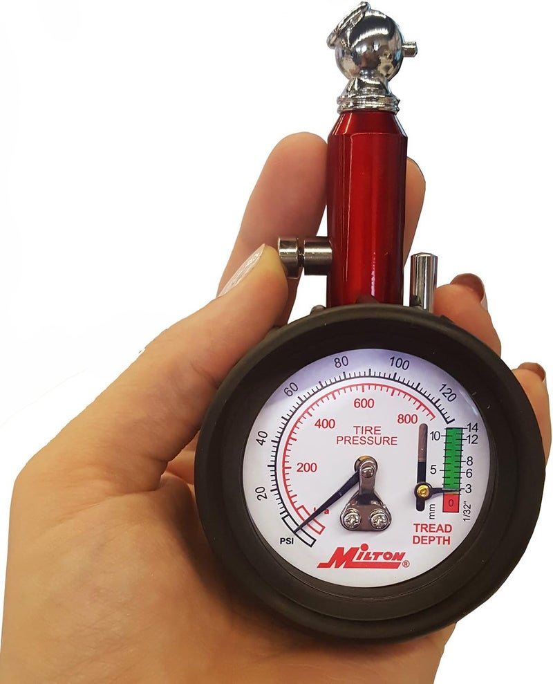Milton S-934 Dial Tire Pressure Gauge with Tread Depth - Image 4