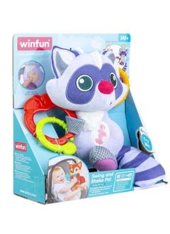WinFun Winfun Swing and Shake Pal Baby Toy - Raccoon  - Image 3