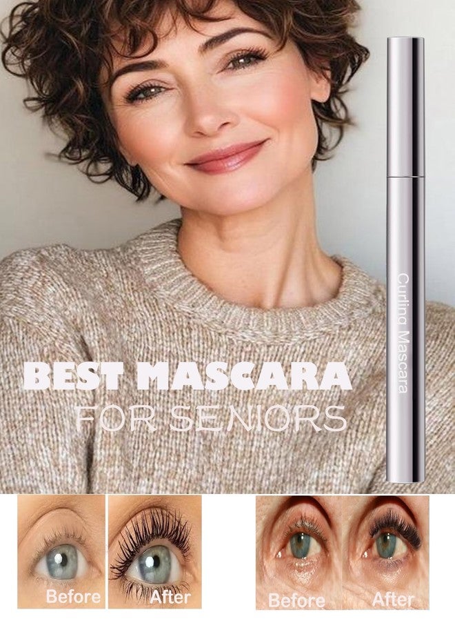DuaTana Black Mascara for Older Women 60 Plus, Waterproof Prime Volume and Length Mascara for Mature Women with Thinning Lashes,No Clumps,Long Lasting Hypoallergenic Mascaras For Sensitive Eyelash Makeup - Image 5