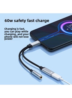 Generic Type C To 3.5 Headset Charging 2-in -1 Adapter For Iphone 15 TYPE-C Phone Adapter-Color:C+C（10W）  - Image 3