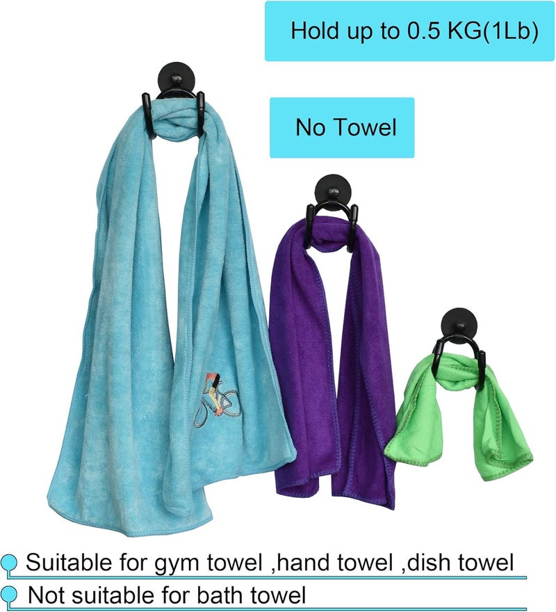 YYST MINI Magnetic Towel Hook Hanger Rack for Kitchen Dish,Sports, Hand Gym, etc- Hold up to 0.5 Lb- No Towels Included (1) - Image 3