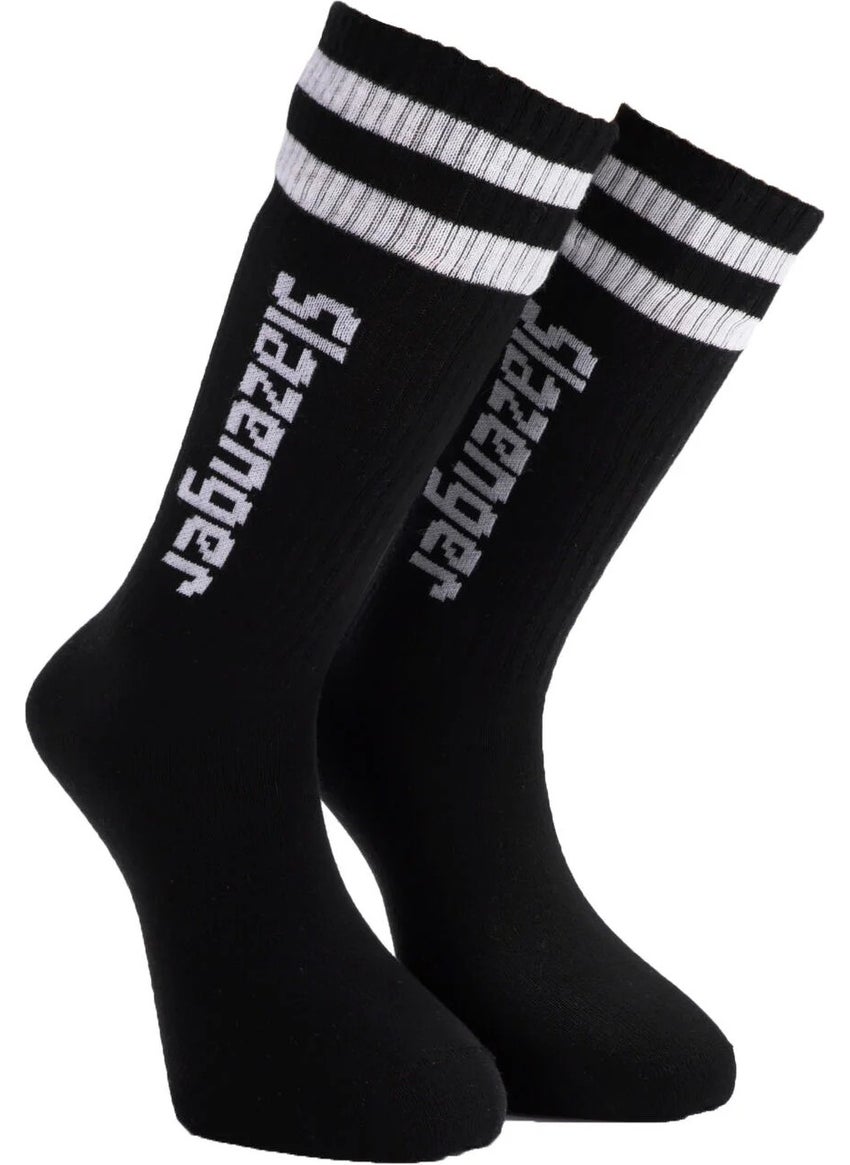 Slazenger Jinn Men's Sports Socks 40-44 Black Color 3 Piece Set V1 