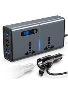 Generic New 200W Car Power Inverter: 12/24V to 220V AC with USB & Type-C Charging Ports  - Image 1