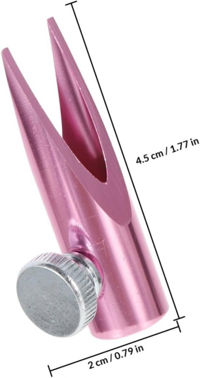 2pcs Portable Eyebrow Pencil Sharpener Dual-Sided Metal Cosmetic Sharpener with U-Shaped Slot for Makeup and Travel - Image 2