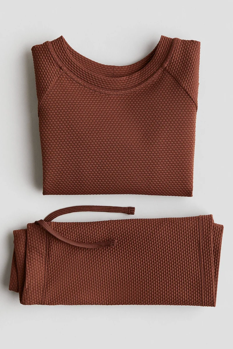 اتش اند ام طقم سباحة من نسيج بمعامل حماية 50