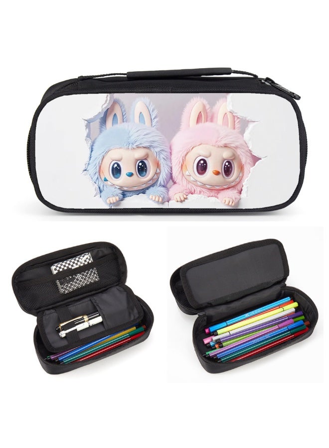 LABUBU LABUBU pencil case, high-value, large-capacity primary school student cartoon pencil case, stationery bag - Image 2