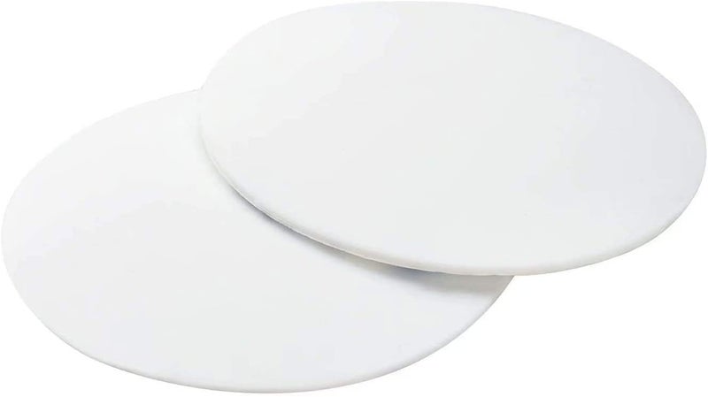 Xfenvs Door Knob Wall Shield, 4 PCS Large White Round Door Stopper Wall Protector, Self Adhesive Door Handle Bumper (Large Round 3.54", White) - Image 2