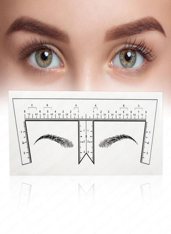 غوابا مسطرة الحواجب من Guapa، 30 قطعة/عبوة، مع شكل الحاجب، مسطرة لاصقة للاستخدام مرة واحدة لتحديد شكل الحاجب، أداة قياس موضع الحواجب (YB10054-Brow Sticke) - Image 1