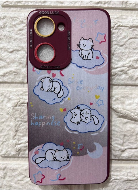 Back Cover Compatible With Phone Vivo Y03 - Multi Color 369