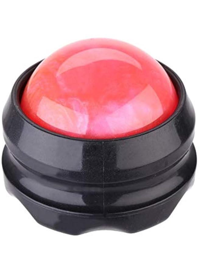 Generic Manual Massage Ball Pain Relief Back Roller Massager Self Massage Therapy and Relax Full Body Tools for Sore Muscle Joint Pain Essential Oils or Lotion Relax (Pink) - Image 1