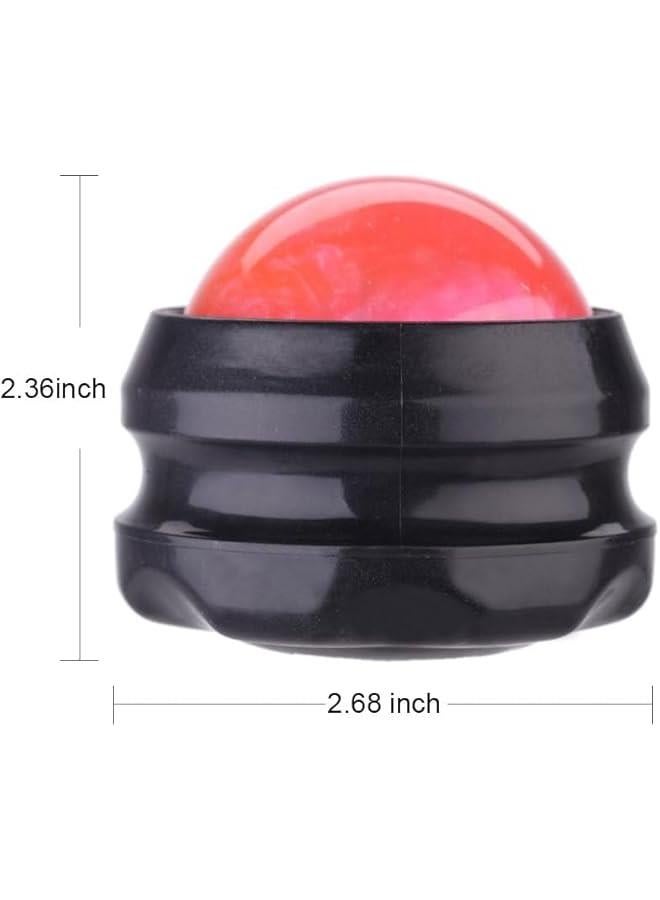 Generic Manual Massage Ball Pain Relief Back Roller Massager Self Massage Therapy and Relax Full Body Tools for Sore Muscle Joint Pain Essential Oils or Lotion Relax (Pink) - Image 3