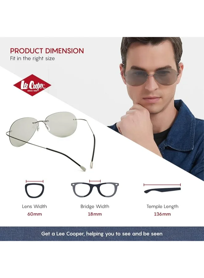 Lee Cooper Sunglasses  Frame Grey Mirror Lens 60mm  - LC3048C02