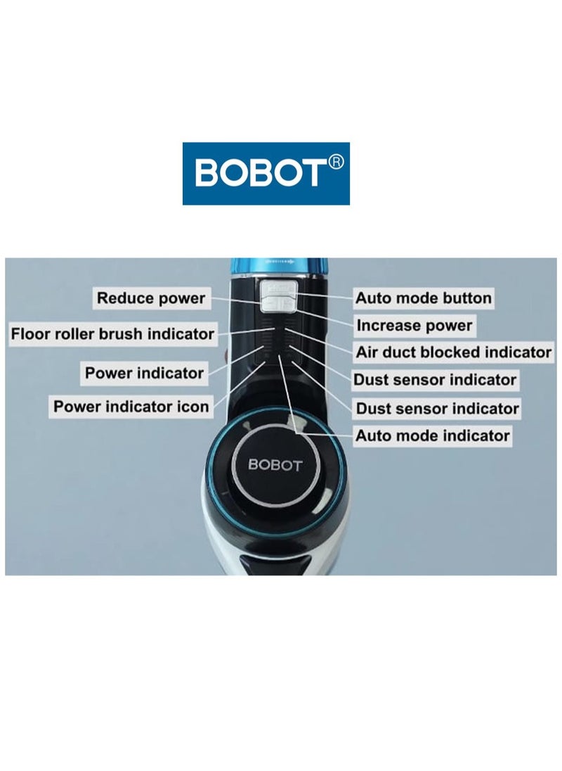 BOBOT BOBOT Robotic INC Cordless Handheld Vacuum Cleaner, High-Power Suction, Lightweight & Portable, Rechargeable with Long Battery Life, Ideal for Home, Office, Shop and Car  - Image 3