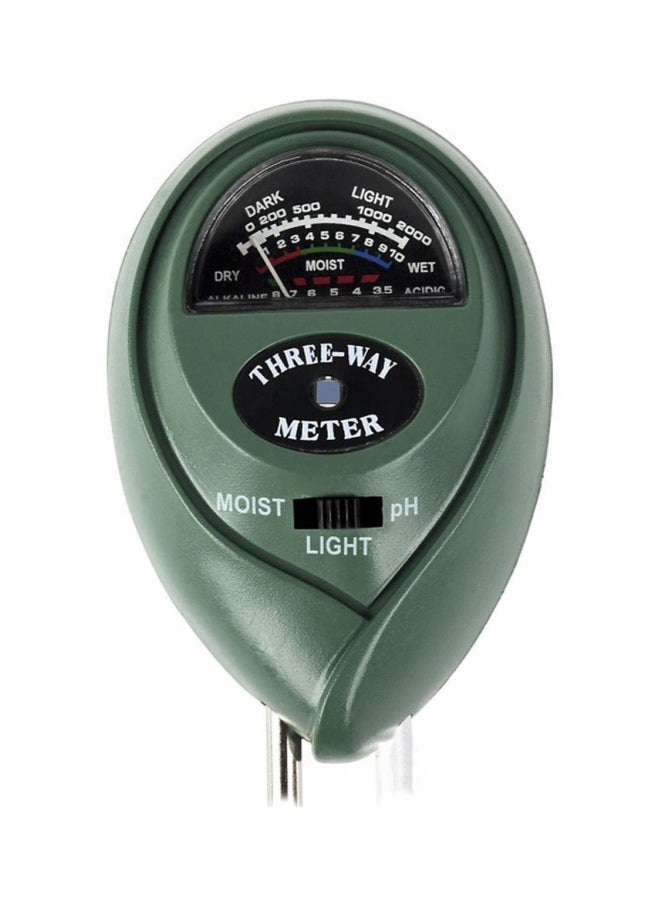Aknur جهاز قياس درجة الحموضة يمكنك استخدامه عندما تكون التربة رطبة أخضر/أسود/فضي 15x2x5Ø³Ù†ØªÙŠÙ…ØªØ± - Image 1