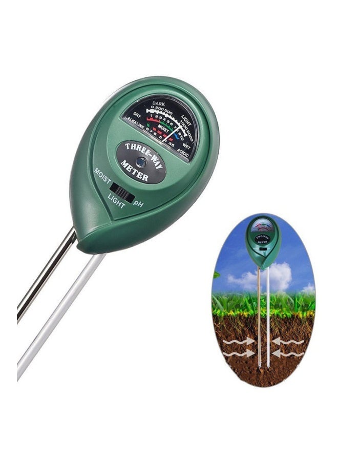 Aknur جهاز قياس درجة الحموضة يمكنك استخدامه عندما تكون التربة رطبة أخضر/أسود/فضي 15x2x5Ø³Ù†ØªÙŠÙ…ØªØ± - Image 2