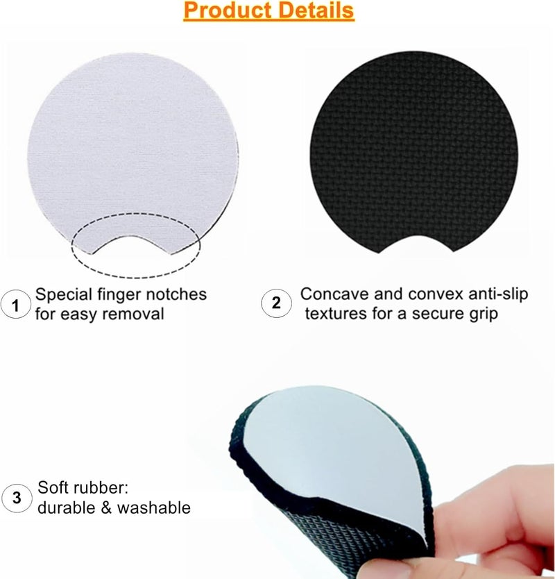 GetALift 160PCS Sublimation Coasters Blanks, Round Car Coasters Sublimation Blanks Set, Car Coaster Packaging with Display Cards Bags, 2.75 Inch Blank Cup Mat for Sublimation Transfer Heat Press DIY Crafts - Image 3