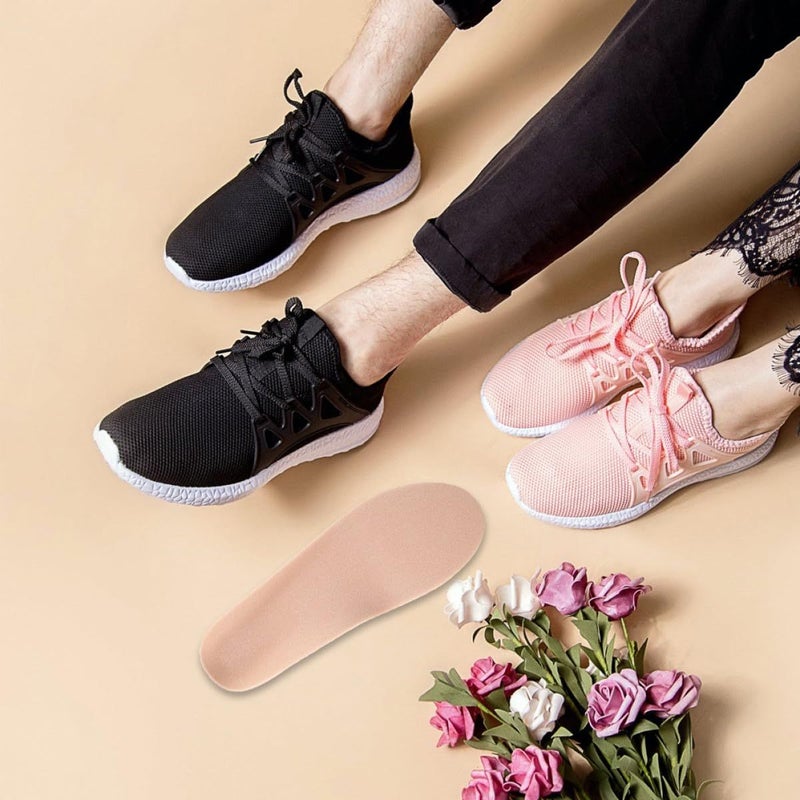 Breathable Sports Shoe Insoles Size L Cushioned Support for Sweat Absorption Arch Relief Anti Slip - Image 5