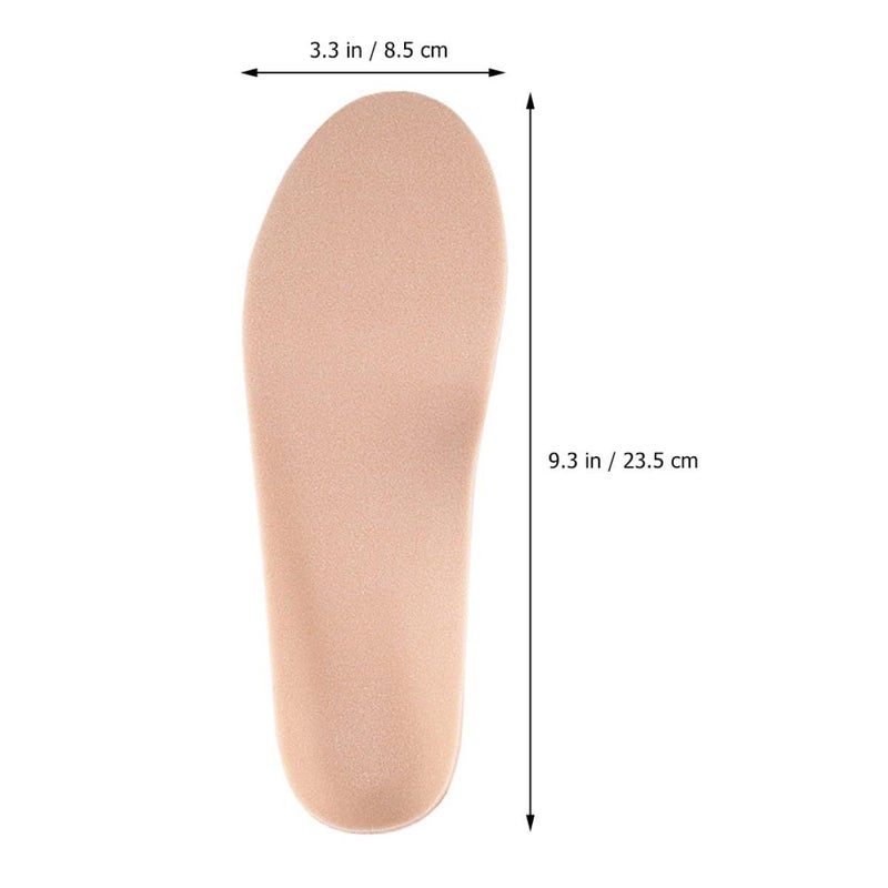 Breathable Sports Shoe Insoles Size L Cushioned Support for Sweat Absorption Arch Relief Anti Slip - Image 3